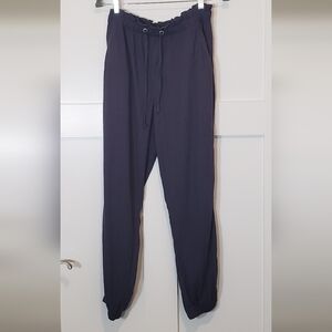 Social Standard By Sanctuary Linen Blend Jogger Pants Size Small Blue